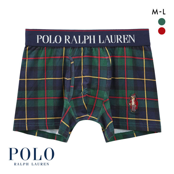 ポロ ラルフ ローレン Red Toggle Holiday Bear ボクサーパンツ 前あき メンズ アンダーウェア POLO RALPH LAUREN