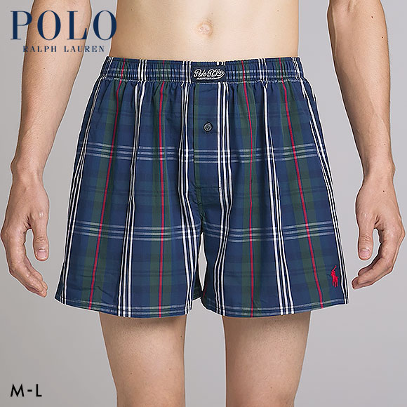 ポロ ラルフ ローレン Carson Plaid Woven Boxer トランクス 前あき メンズ アンダーウェア POLO RALPH LAUREN