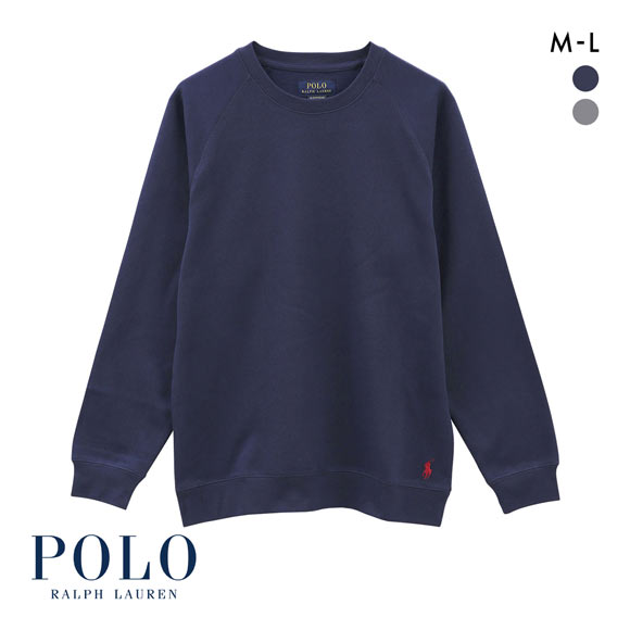 ポロ ラルフ ローレン ブラッシュドフリース ロングスリーブ クルーネック トップス メンズ ラウンジウェア POLO RALPH LAUREN