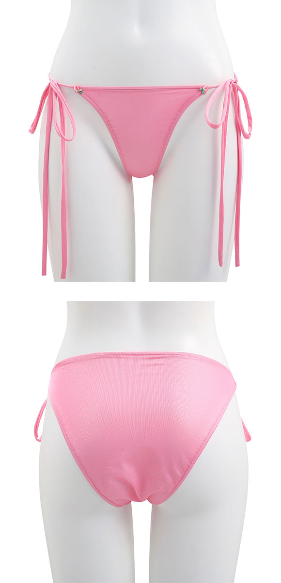 Fany 紐パン ショーツ セクシー フラワーモチーフ付き 横紐