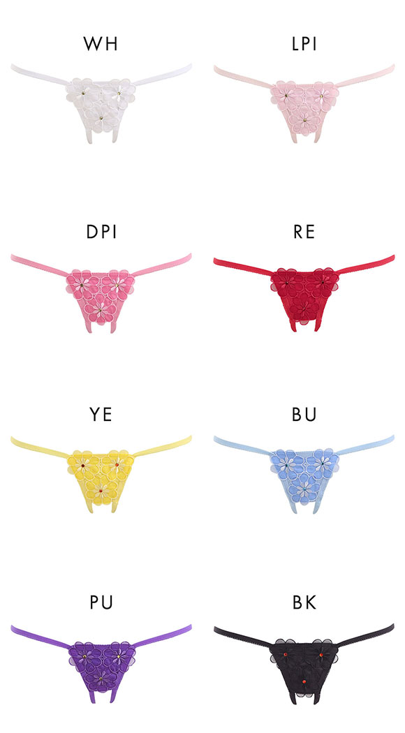 ファニィ FANY お花付き オープンクロッチショーツ