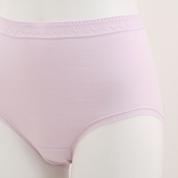 ヒップ美人 美尻メイク 脇スッキリ はきこみ深め 綿混 ショーツ