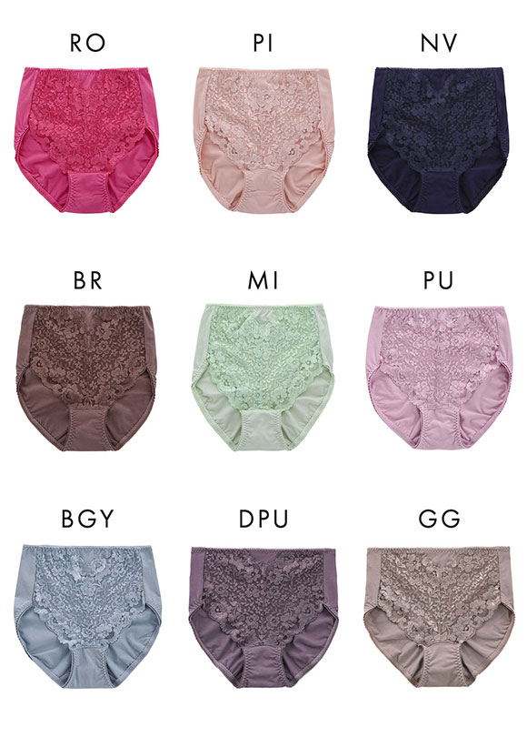 ヒップ美人 すっきりきれい スタンダード ショーツ レース 綿混 レディース 大きいサイズ 単品