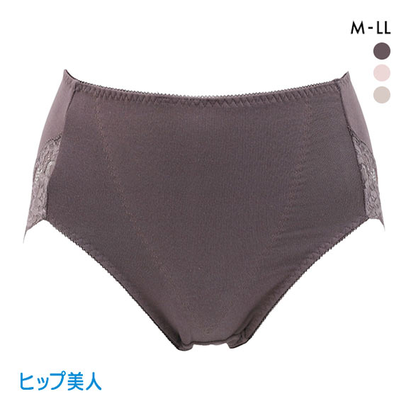 ヒップ美人 美尻メイク おなかサポート ソフトタッチ 綿混 ショーツ ガードル