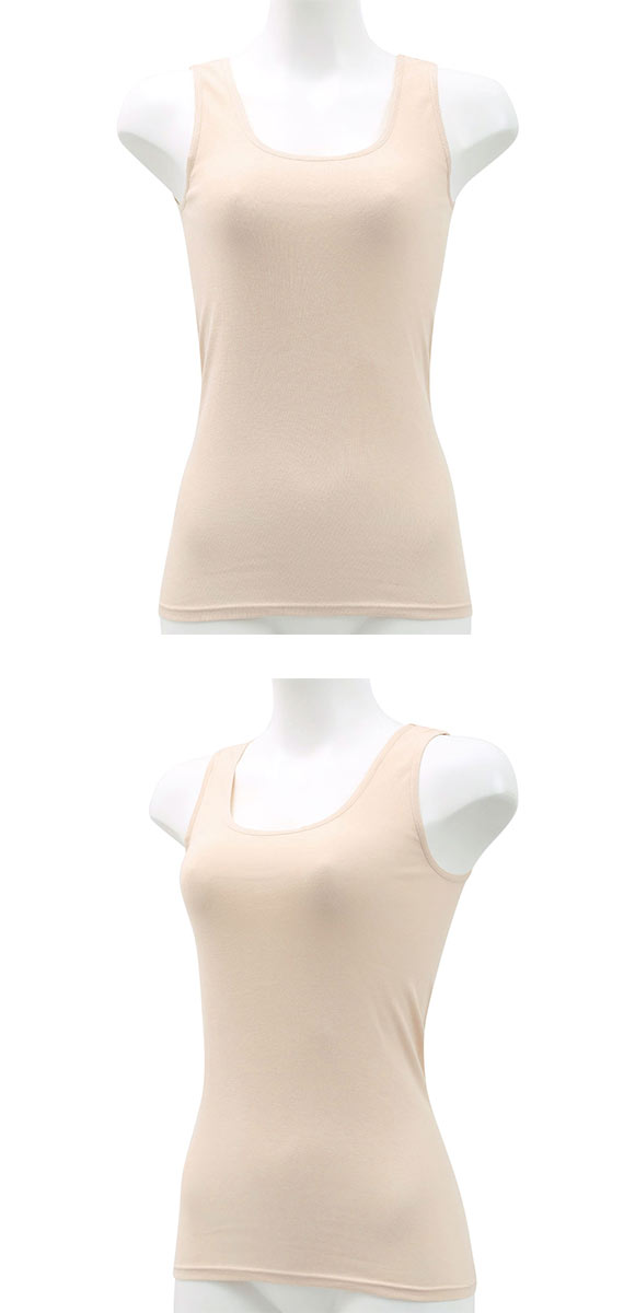 クロスコ KUROSUCO タンクトップ インナー 日本製 やわらか 綿混 両脇縫い目なし