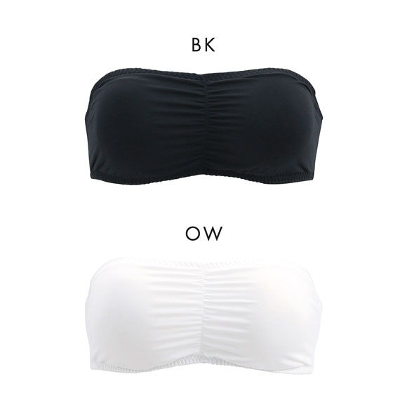 無地 チューブブラ 下厚パッド入り バンドゥブラ バンドゥ ブラカバー