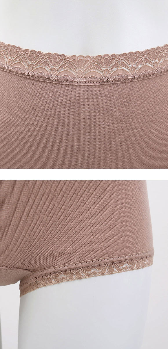 クロスコ KUROSUCO ショーツ お腹すっぽり 深め ハイウエスト 一分丈 日本製 綿混 ストレッチ 単品