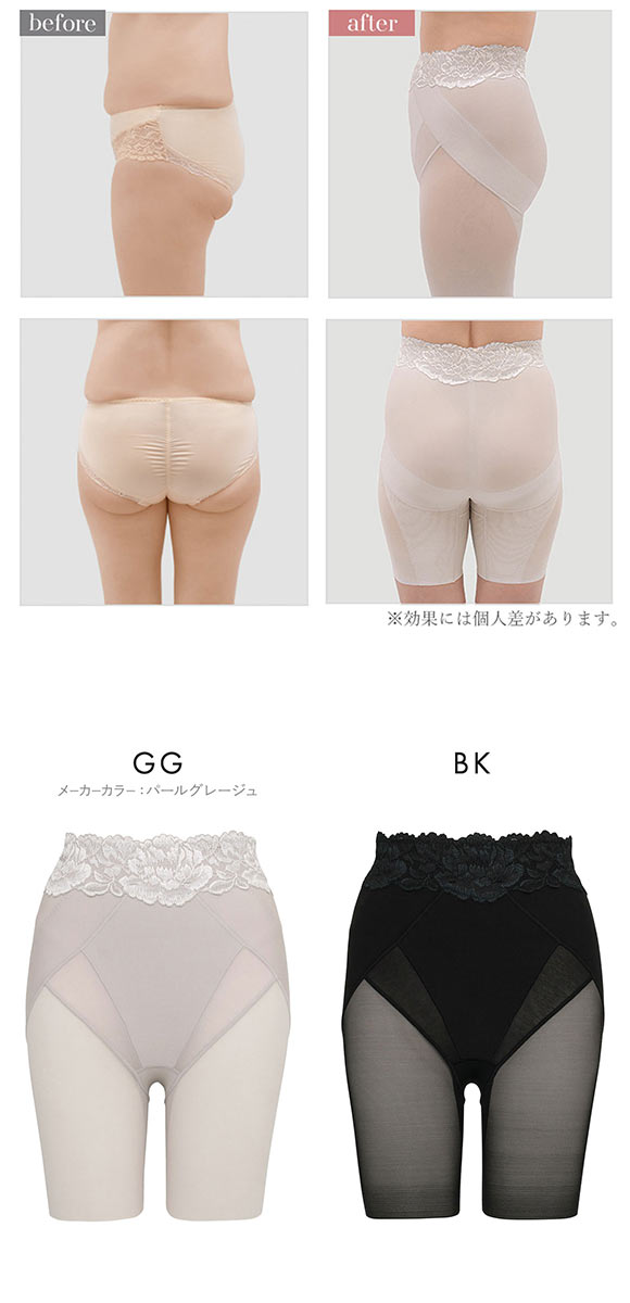 ブラデリス はくだけ上向き おしりPライン ラッピングショーツ ロング S-5L 大きいサイズ ハイウエスト 接触冷感 吸汗速乾 綿混