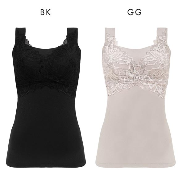 ブラデリス シルク混 素肌しっとりハッピーバストブラキャミ レディース 補整 S-5L ノンワイヤー ブラトップ 吸水速乾 消臭