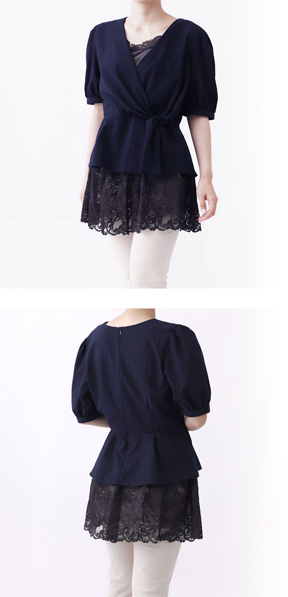 ブラデリス ちょい足しペプラムスカート 付け裾 スカート S-LL インナー 重ね着 体型隠し 体型カバー BRADELIS NY PEACE