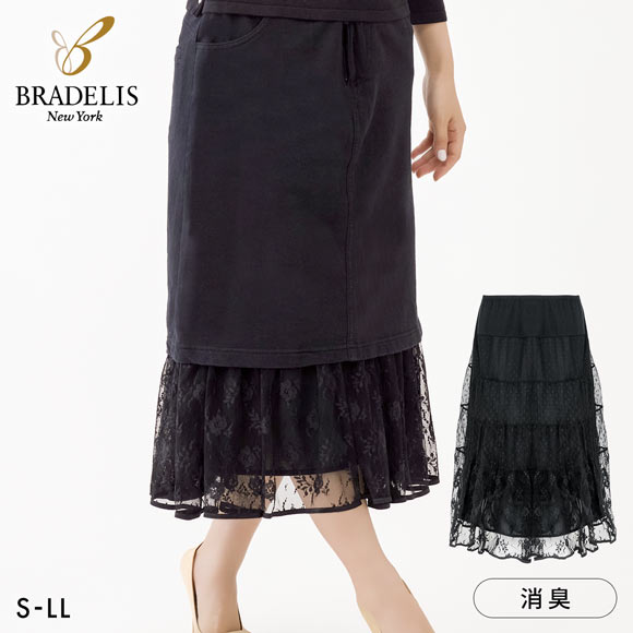 ブラデリス レーシー重ね着スカート レディース BRADELIS NY PEACE