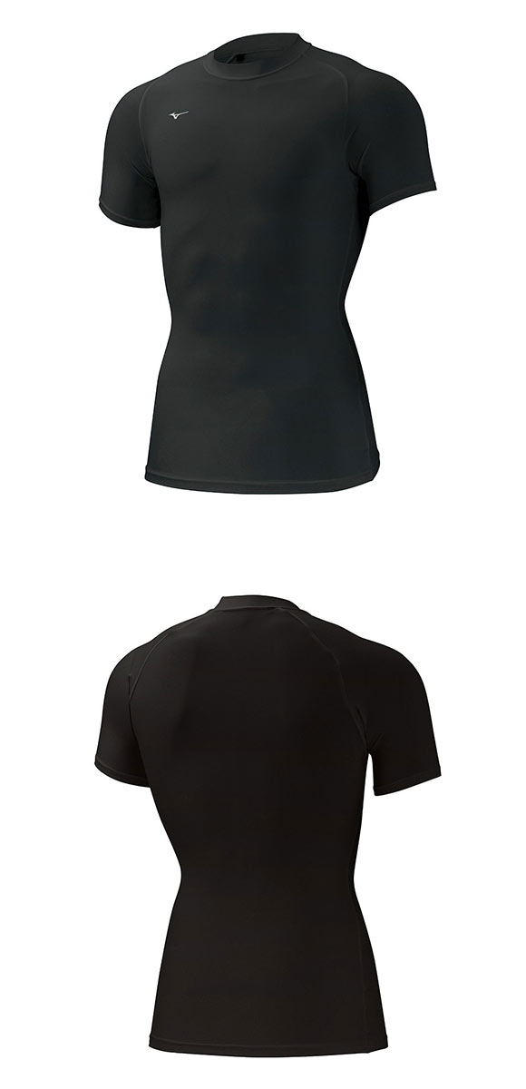 ミズノ MIZUNO バイオギア BIOGEAR シャツ メンズ クルーネック 半袖 コンプレッション スポーツ 丸首