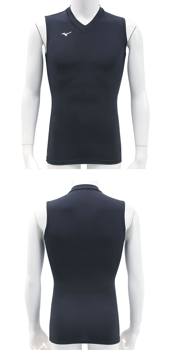 ミズノ MIZUNO バイオギア BIOGEAR シャツ メンズ Vネック ノースリーブ コンプレッション スポーツ