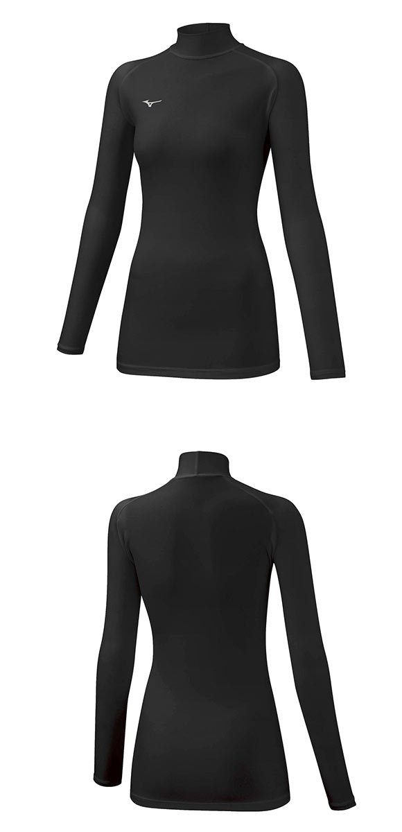 ミズノ MIZUNO バイオギア BIOGEAR シャツ レディース ハイネック 長袖 コンプレッション スポーツ