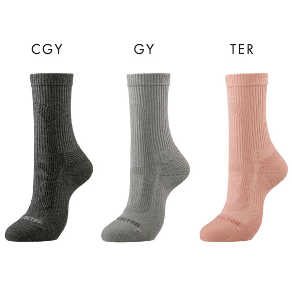 ミズノ MIZUNO ドライベクター 薄手パイルソックス クルー丈 靴下 レディース 吸湿速乾 抗菌防臭 ムレ ニオイ