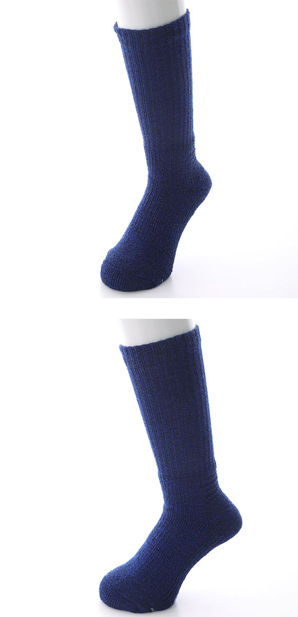 ミズノ MIZUNO ブレスサーモ BREATH THERMO ソックス クルー丈 メンズ ウール 厚手 パイル あったか 保温 吸湿発熱