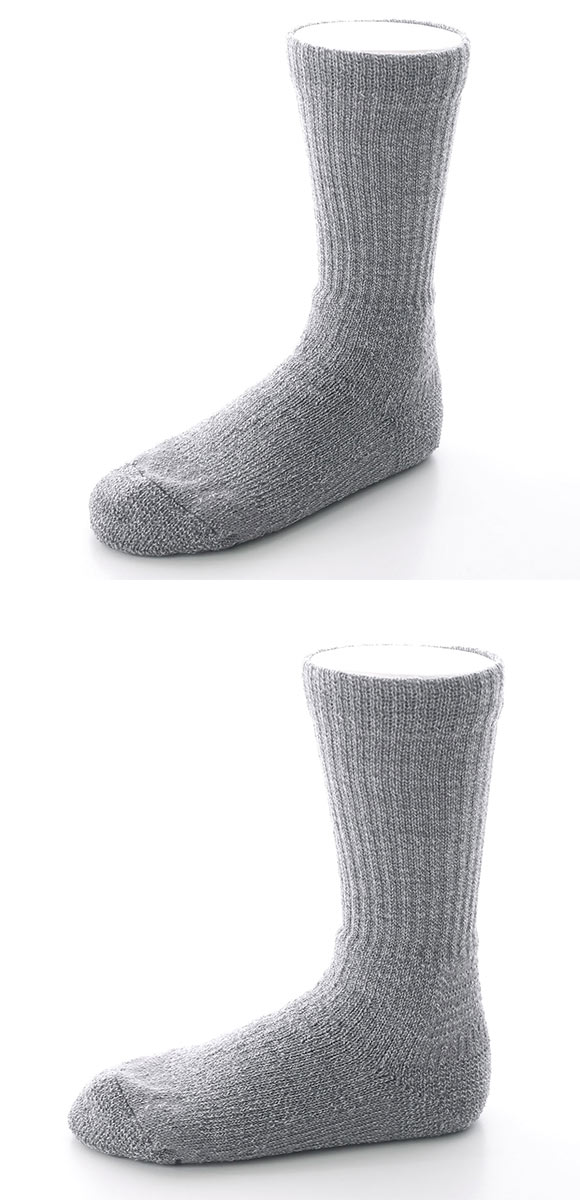 ミズノ MIZUNO ブレスサーモ BREATH THERMO ソックス クルー丈 レディース ウール 厚手 パイル あったか 保温 吸湿発熱