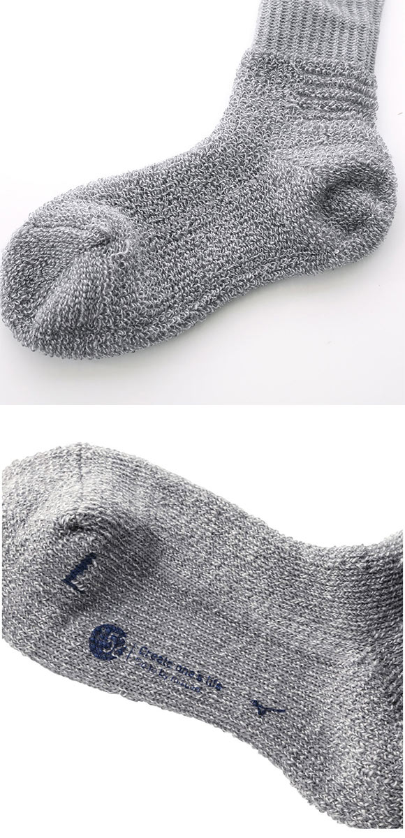 ミズノ MIZUNO ブレスサーモ BREATH THERMO ソックス クルー丈 レディース ウール 厚手 パイル あったか 保温 吸湿発熱