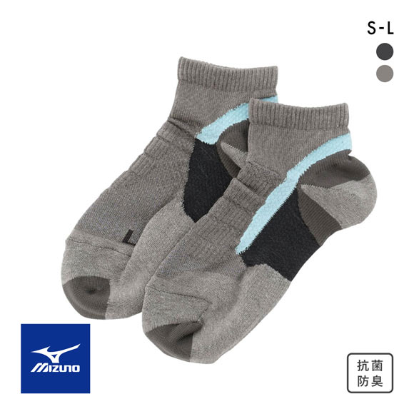 ミズノ アーチハンモック ドライベクター 薄手パイルソックス アンクル丈 足の負担軽減 ユニセックス 男女兼用