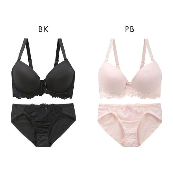 エレガント 脇肉を谷間に変える脇高ブラ すっきりつるん モールドブラ