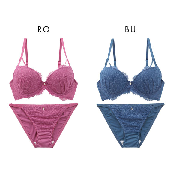 エレガント 脇肉を谷間に変える脇高ブラ グレイスストリング ブラセット ABCDEF グラマー ブラジャー ショーツ セット Elegante