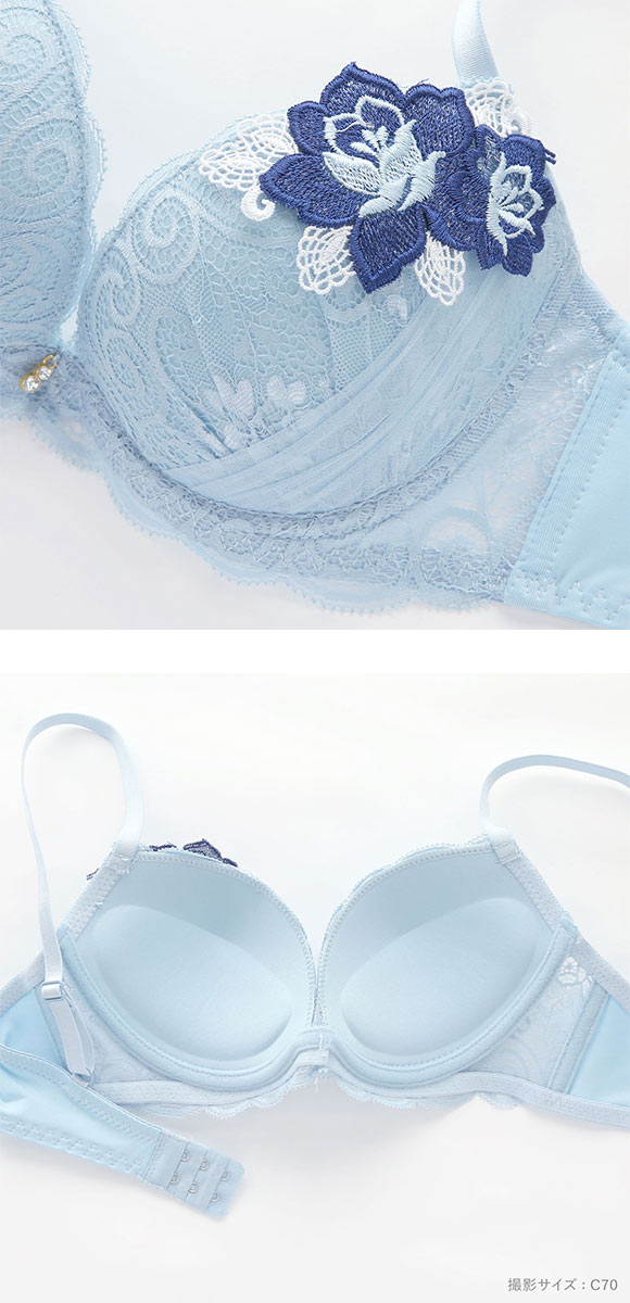 エレガント ビューティフラワー ブラセット ABCDEF 大きいサイズ