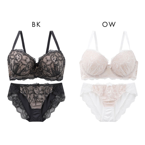 エレガント プリティキャット ブラセット GHI65-95 大きいサイズ グラマー 盛り ブラジャー ショーツ セット Elegante