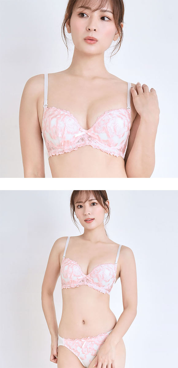 エレガント フラワーブーケレース ブラセット ABCDEF 大きいサイズ