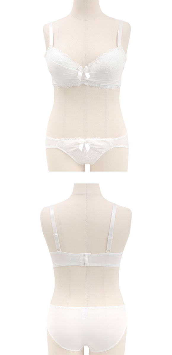 エレガント ラメジョーゼットレース ブラセット CDEF80-95 大きいサイズ グラマー 盛り胸 谷間 ブラジャー ショーツ Elegante