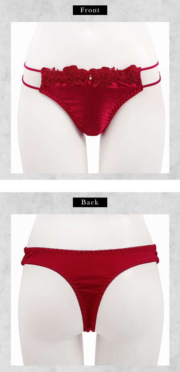 エレガント セクシーサテン＆ケミカル Tバックショーツ M L LL 3L 4L 5L コーディネイト タンガ ソング コーディネイト Elegante