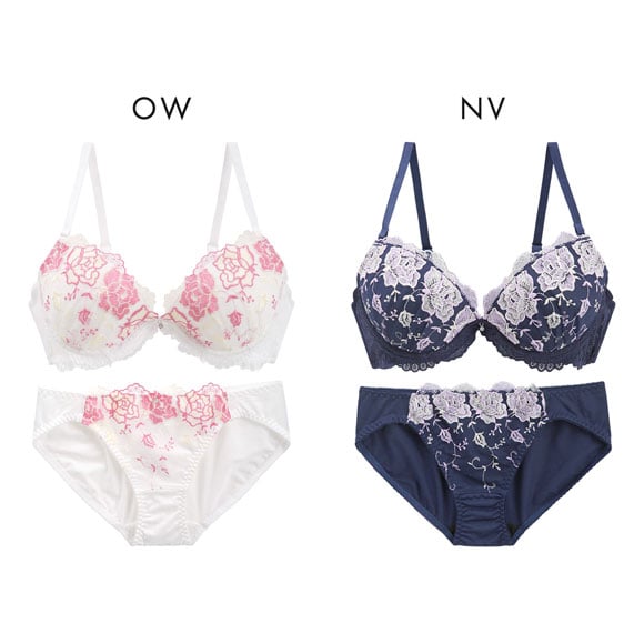 パンキュート ロージーレース ソフトワイヤー ブラセット ABCDEF らくちん 脇肉 谷間 盛り胸 美胸 寄せ PANCUTE