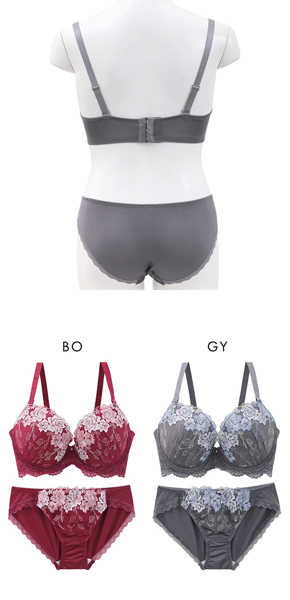 パンキュート らくちんソフトワイヤー グロッシーローズ ブラセット