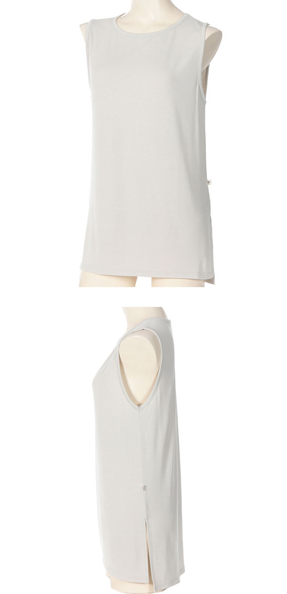 アツギ ATSUGI クリアビューティアクティブ ヨガウェア タンクトップ 襟ぐり浅め トップス レディース