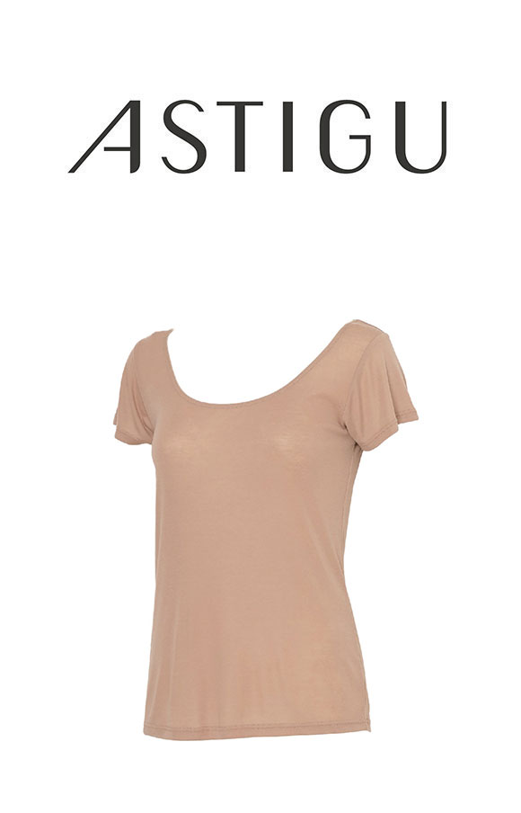 アツギ アスティーグ 快 2分袖 半袖シャツ ASTIGU ATSUGI