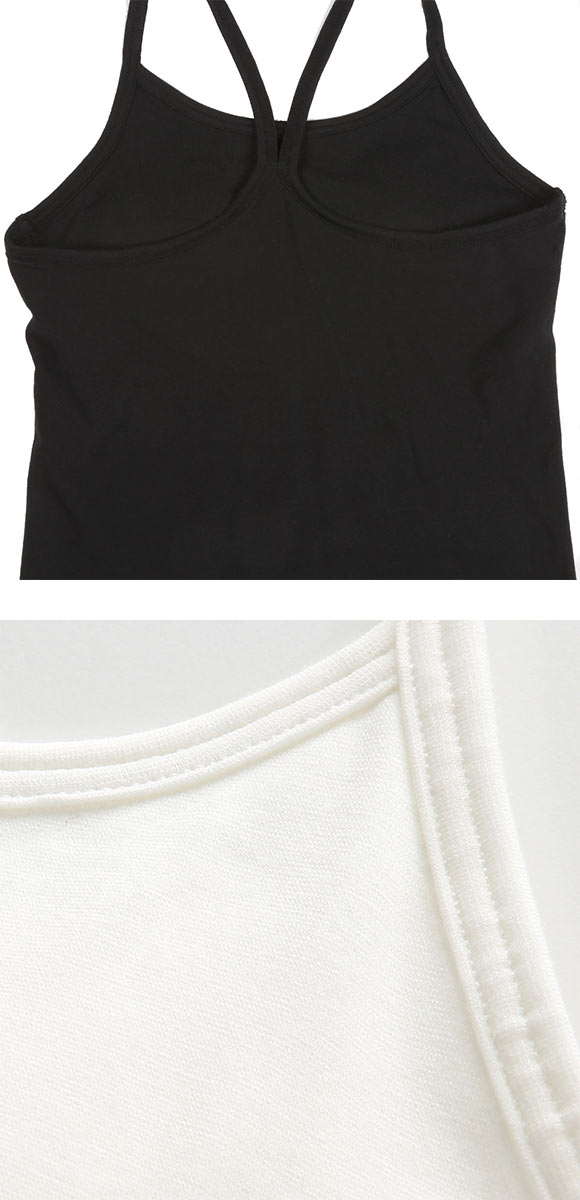 アツギ ATSUGI ステップフィット STEP FIT キャミソール インナー パッド付き 綿混 制菌加工 キッズ ジュニア