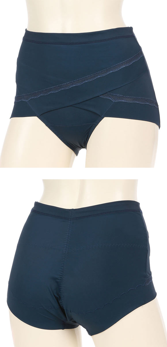 アツギ ATSUGI 骨盤メイク 骨盤クロス ショーツ お腹おさえ ひびきにくい 補正 ナイロン2way