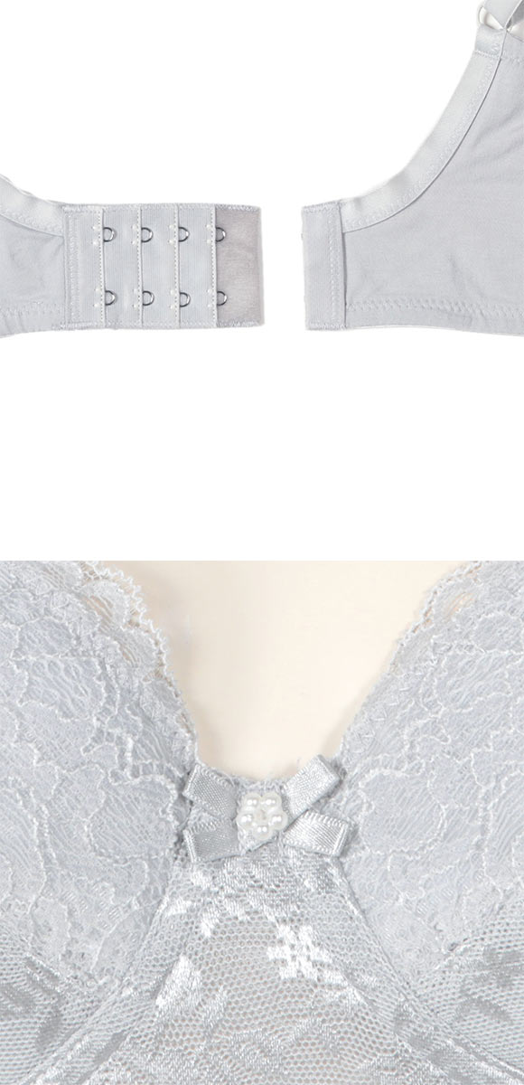 アツギ ATSUGI ラシェール ノンワイヤーブラ 脇スッキリ ブラジャー 綿混 大きいサイズ 単品