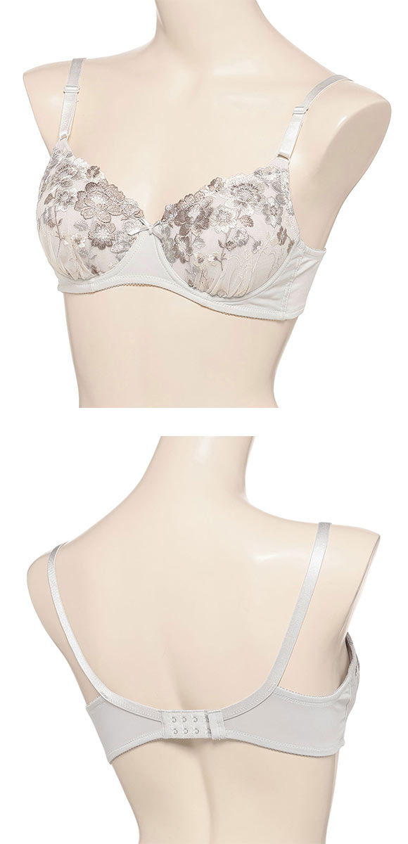 アツギ イーセレクト シームレスカップ ノンワイヤー ブラジャー 自然