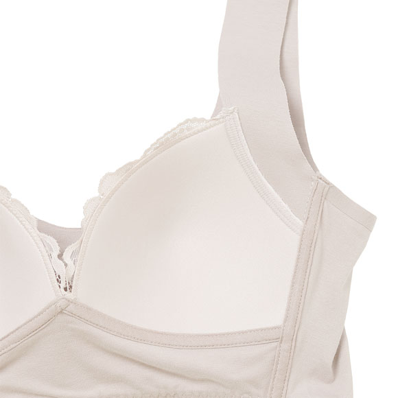 アツギ ATSUGI 肌つつみ かぶりブラ ノンワイヤー ハーフトップ 単品 優しい着け心地