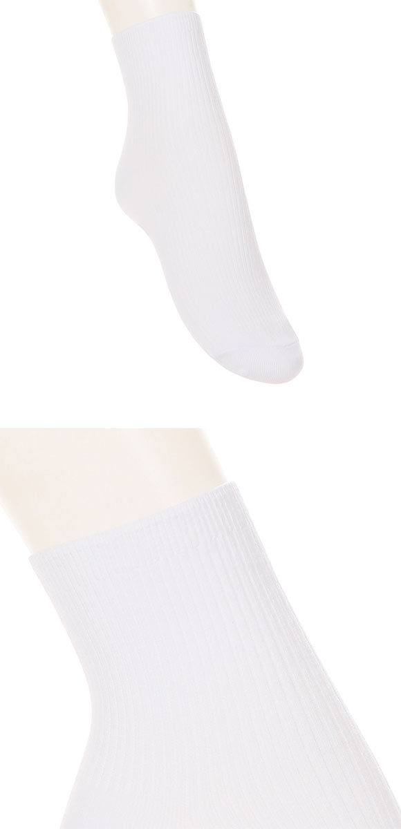 アツギ ATSUGI スクールタイム ハイカット丈 リブソックス 2足組 靴下 学生 オーガニックコットン混 ショート丈