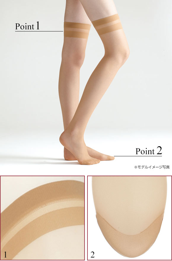 アツギ ATSUGI (スリムライン)SLIM LINE セパレートストッキング ひざ上丈