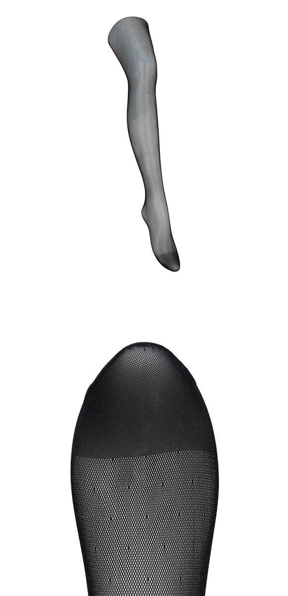 アツギカラーズ ドットネット柄タイツ Atsugi COLORS