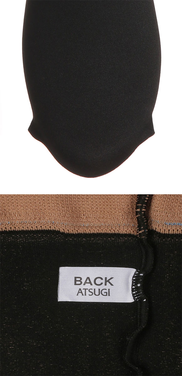 アツギ ATSUGI フェイクタイツ 裏ベージュタイツ まるで黒ストッキング 140デニール