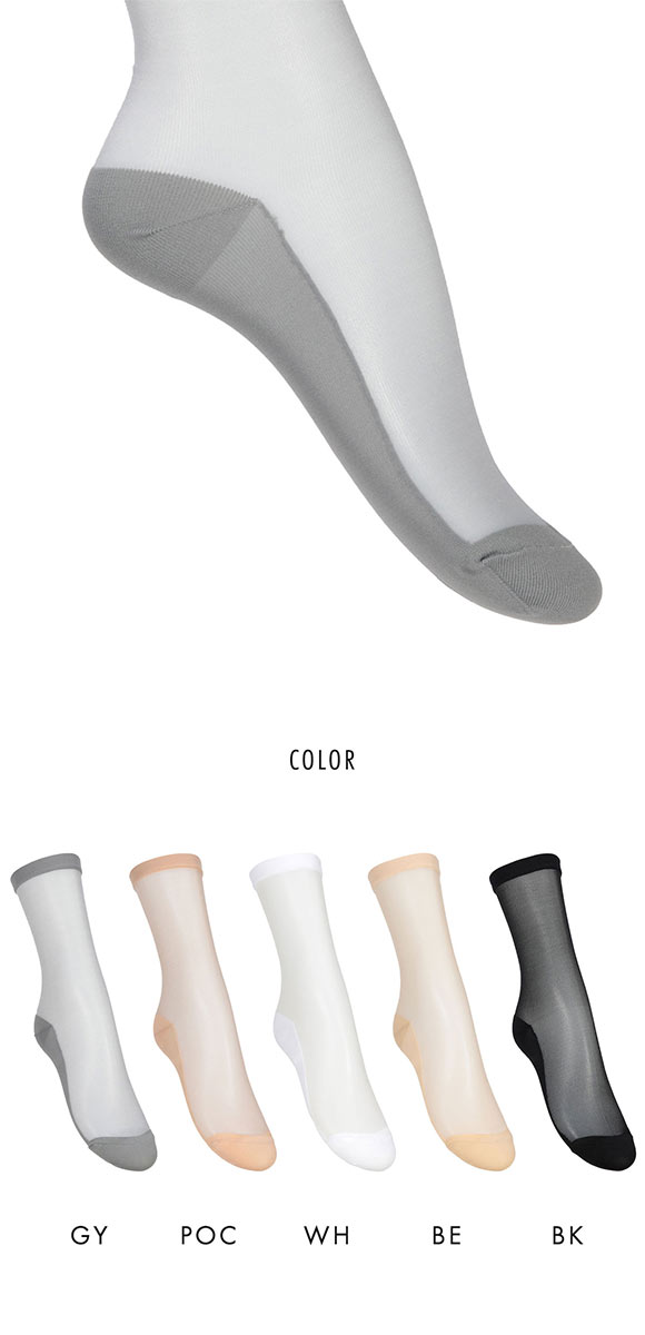 アツギ ASTIGU 透 クルーソックス ATSUGI