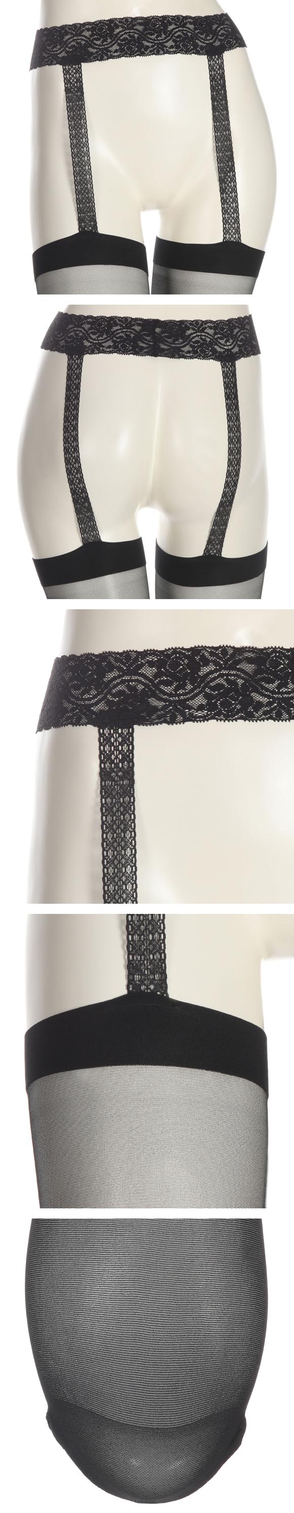 アツギカラーズ レースサスペンダーストッキング Atsugi COLORS