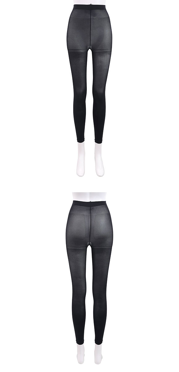 アツギ ATSUGI 冷やしレギンスはじめました。 レギンス 10分丈 UV 99％カット 50デニール パンティ部メッシュ 接触冷感 UVカット