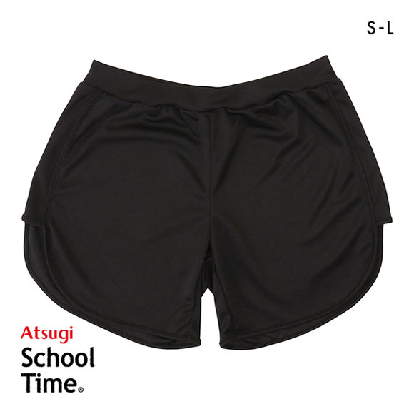 アツギ ATSUGI スクールタイム カバパン スポーティメッシュ 3分丈 キッズ ジュニア 女の子 オーバーパンツ