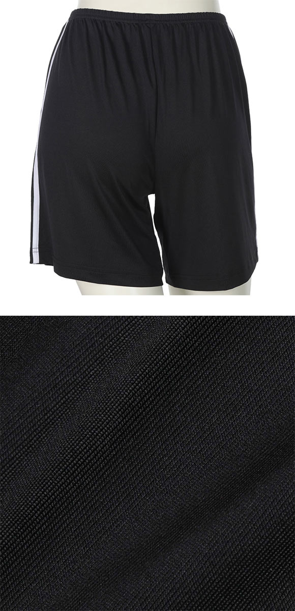 アツギ ATSUGI スクールタイム カバパン 三分丈 サイドライン オーバーパンツ 接触冷感