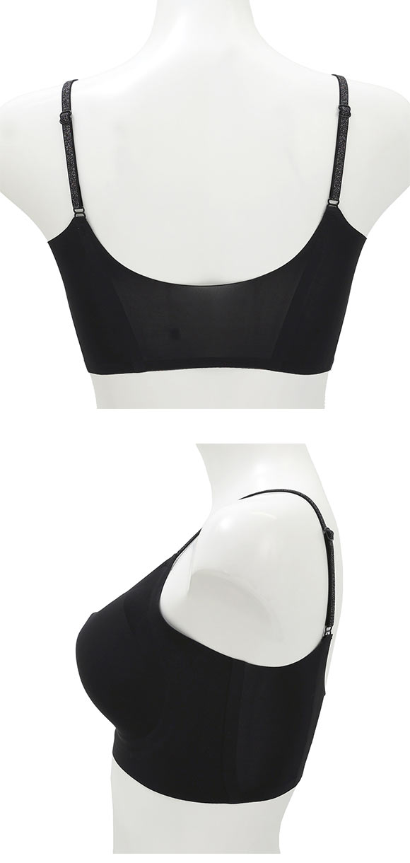 とろけるフィットブラ ノンワイヤー ハーフトップ ブラジャー レディース シームレス ブラ リラックス 大きいサイズ