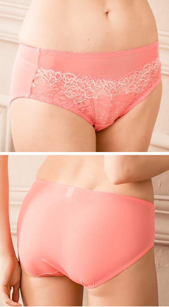 ベルウェア Bellewear スタンダード ショーツ ローズ刺繍 透け感 透明感 軽い 通気性 単品